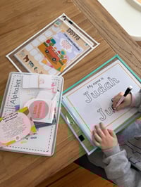 Image 1 of Little Learners Ultimate Learning Pack: Numbers, Letters & Personalised Name activities  copy