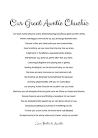 Image 5 of Personalised rhyme for Aunt 