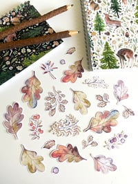 Image 6 of autumn leaves sticker bundle (22 stickers)