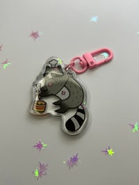 Image 2 of Chef Raccoon Keychain 