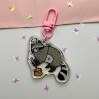 Image 1 of Chef Raccoon Keychain 