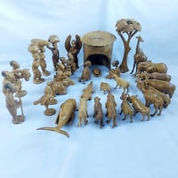 Image 1 of African Village Nativity Set