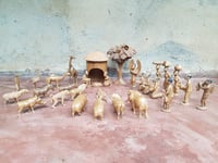 Image 1 of Village in Africa Nativity full set
