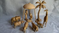 Image 4 of Big five nativity with a Giraffe and  a Palm tree