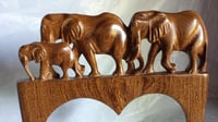 Image 5 of Heart Photo frame with Elephant family