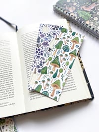 Image 3 of Double sided Green mushroom and floral pumpkins