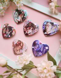 Image 2 of Danmei heart badges