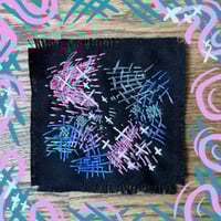 Pink, Green and Blue Patch Large