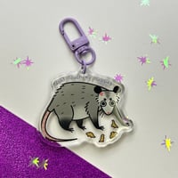 Image 1 of Opossum with Nuggets Keychain