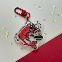 Image 1 of Chef Shrimp Keychain 