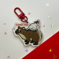 Image 1 of Hyrax with Aweboo ( best friends ) keychain