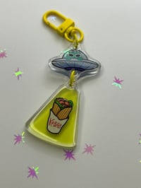 Image 2 of UFO kebab keychain