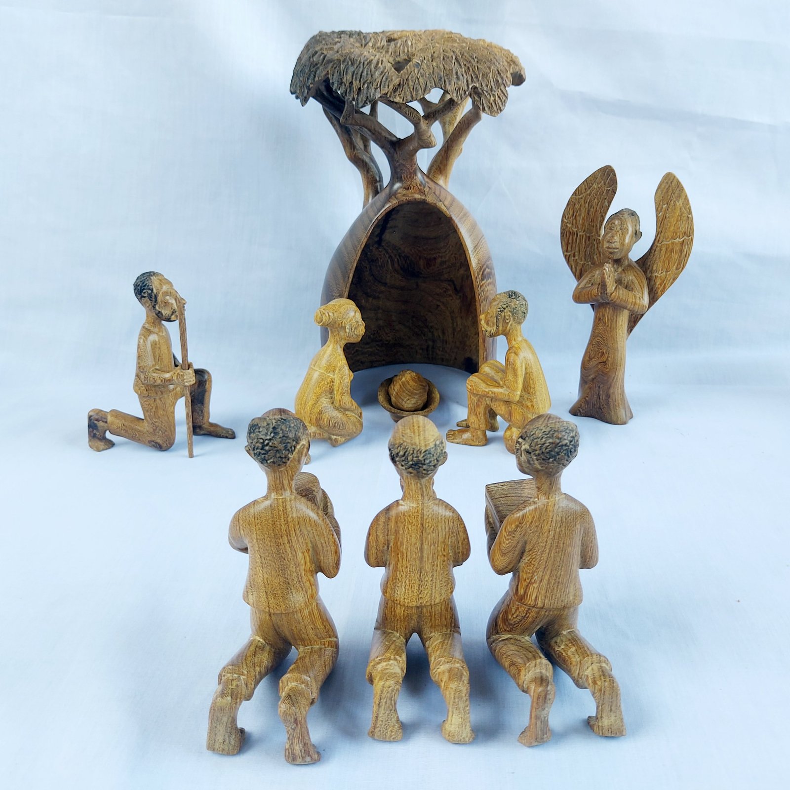 Old Baobab Nativity Set | Kukaya woodcrafts