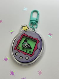 Image 2 of Pigeon Tamagotchi Keychain 