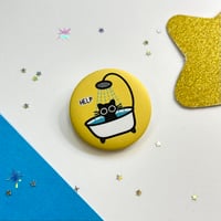 Cat in the bathtub pin 