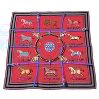 Hermès Cashmere Shawl "Couvertures et Tenues de Jour" by Jacques Eudel 140cm