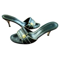Image 1 of Louis Vuitton Studded Leather Shoes 38.5/8.5