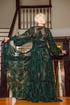 Limited Edition Deep Green Silk Velvet Burnout "Beverly" PRE-ORDER FOR NOVEMBER DELIVERY  Image 2