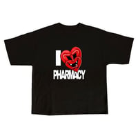 BLACK I ❤️ PHARMACY TEE