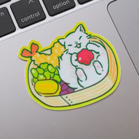 Bento Cat Vinyl Sticker