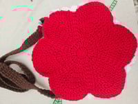 Image 4 of Crochet RED Apple Bag