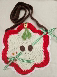Image 1 of Crochet RED Apple Bag