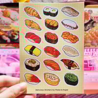 Sushi A6 Sticker Sheet