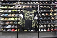 Image 1 of BAPE FULL ZIP HOODIE "PATCH/WHITE" (1ST CAMO/GREEN)