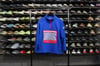 BAPE HALF ZIP FLEECE TOP JACKET "BLUE"