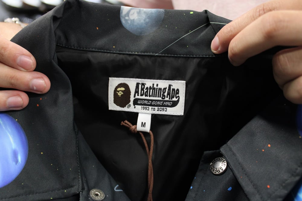 BAPE COACH JACKET "GALAXY" (BLACK)