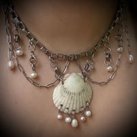 Image 1 of Victorian Style Scallop Necklace 