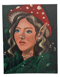 Image 2 of Mushroom Fairy - Original Painting