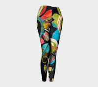 Image 2 of "Flower Power" Capri Leggings