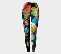 Image 3 of "Flower Power" Capri Leggings