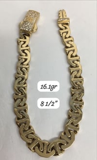 Anchor chain bracelet