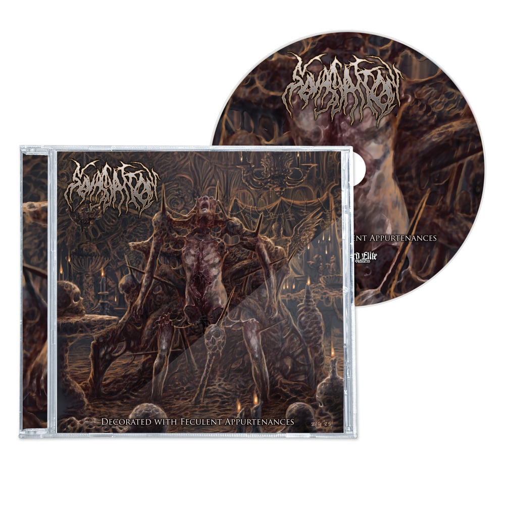 Image of SQUASSATION "DECORATED IN FECULENT APPUTENANCES" CD