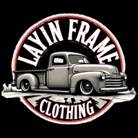 Image 1 of Layin frame GMC black shirt with white font