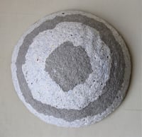 Image 3 of Hand Made Paper Mache Bowl with Eucalyptus Decoupage and Gold Rim