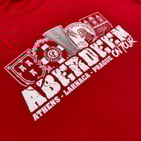 Image 2 of Aberdeen On Tour Athens Larnaca Prague T-Shirt (Red)