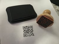 Image 2 of Custom QR Code Rubber Stamp