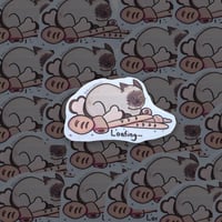 Image 1 of Loafing Cat Sticker