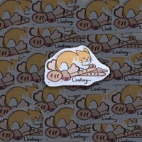 Image 2 of Loafing Cat Sticker