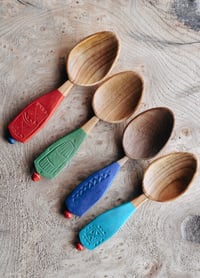 Image 3 of Hand carved eating spoons 