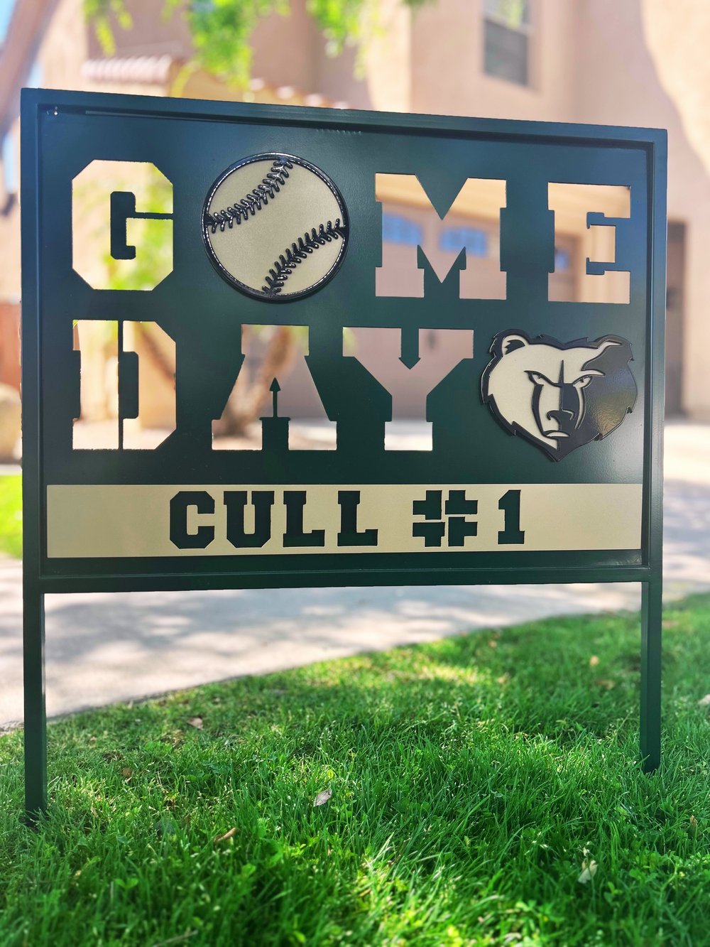 Image of Custom Metal Game Day Yard Signs