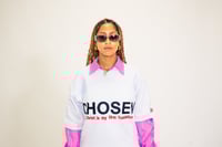 Image 1 of Chosen White Ribbed Jersey 