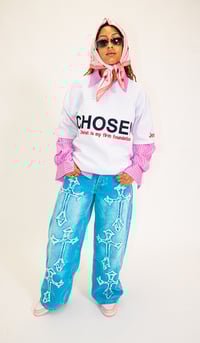 Image 3 of Chosen White Ribbed Jersey 