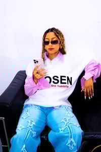 Image 4 of Chosen White Ribbed Jersey 