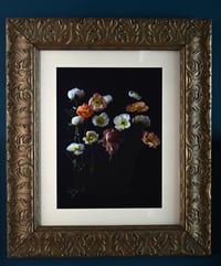 Image 1 of Still Life with Iris, Peony, and Poppy - Framed
