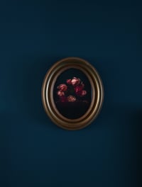 Image 1 of Still Life with Garden Roses no. 2 - Framed