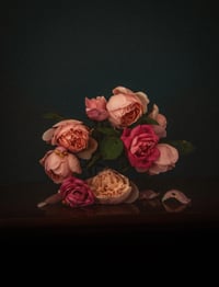 Image 2 of Still Life with Garden Roses no. 2 - Framed